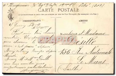 Vitré — Zamek Bretanii — kolekcja E. Hamonic, n° 804 — Rewers