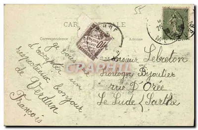 Bras — Pociąg Ratunkowy, ostatni pociąg, który przejechał pod stokiem Poivre w 1916 i został zniszczony przez bomby — The saving train — Rewers