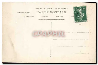 Nowo narodzony w koszyku z kwiatami — ogłoszenie urodzin Georges Lacour — wydawca J. L. B. nr 8154 — Rewers