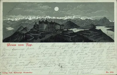 Vista do Rigi — Gruss vom Rigi — Verlag Hch. Schlumpf, Winterthur, n° 1014