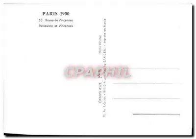 Panthéon - Piazza Courcelles — carrozza a cavalli — Edizioni J.-Jaures — Verso