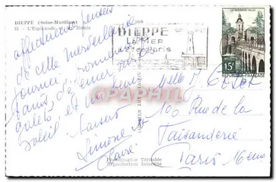Dieppe - L'Esplanade e gli Alberghi — Cim — Verso
