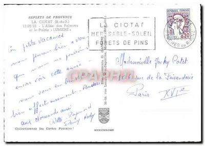 Aleja Palmy — Pałac « LUMIERE » — IRIS — Rewers