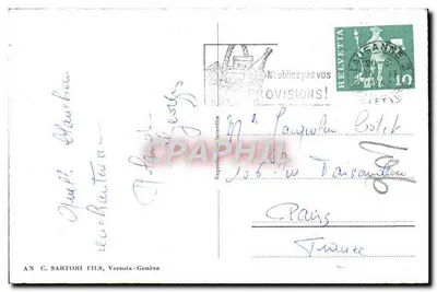 Nyon. As Colunas Romanas e o Mont-Blanc — n°3996 — Verso