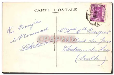 Quilberon — Port-Marla widziany z Boulevarde Chenard — Laurent-Neveu, n°1262 — Rewers
