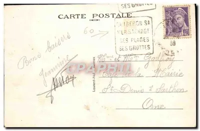 Quiberon — Een hoekje van de Strand — HOTEL PENTHIÈVRE — Achterkant