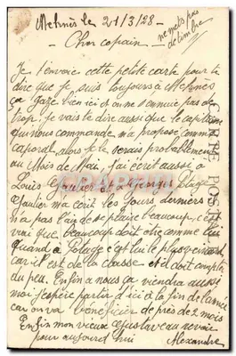 Marok — Hipnotyzer i czarodziej węża — Fot. Flandrin, n° 97-F.582 — Rewers