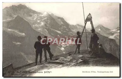 Widok z Lauberhorn — 2476 m — wydawca Ed. F. P. Nussbaumer, Détroit