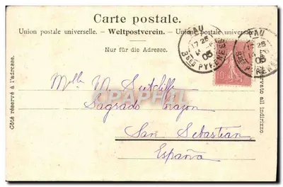 Wspinaczka na lodowiecu — Mont Blanc — wydawca nieznany, n° 2101 — Rewers