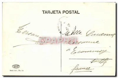 San Sebastián — Paseo De Miraconcha — Editor: Tarjeta Postal, Serie 887, No. 14 — Reverso