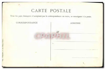 Partida para a França — Abreis noch Frankric — Imp. Chaplons, 1, rue Bleue, Paris — Verso