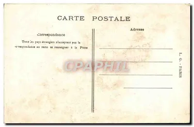 Le Dernier Baiser — scène de soldats en uniforme bleu et rouge, éditeur L.G. - PARIS — Verso