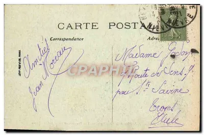 Nevers — Fontanna na Placu Republiki — LL. nr 54 — Rewers