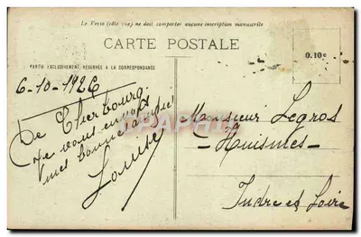 Mujer normanda en traje tradicional — Le Goubey, editor, Saint-Pierre-Eglise, n° 586 — Reverso