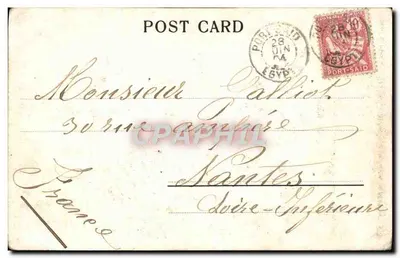 Mulher Síria — Feita para Arougheff Bros Suez — datada 26 junho 1904 — Verso
