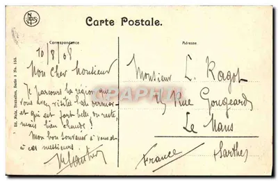Bruxelles — Dom Króla — Ed. Nels, Série 1 No. 155 — Rewers
