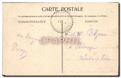 Saintes — Ogólny Widok i Katedra św. Piotra — Wydawca nieznany — Rewers