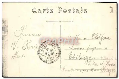 Le Pouliguen (L.-I.) — Vista geral da Praia — Editor O. Pommet, n° 57 — Verso