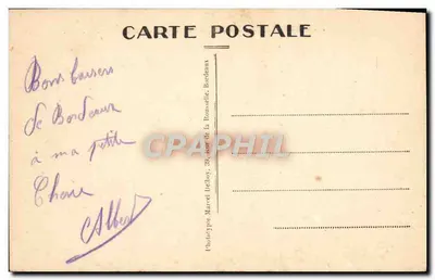 Bordeaux — Plac Bourse widziany z Garonne — M. D. — n°79 — Rewers