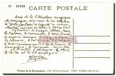 Claude Seignolle — Il Mago dei Conti e delle Leggende — Presses de la Renaissance — Verso