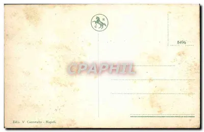 Capo Posillipo - Misida — widok panoramiczny — wydawca V. Carcavallo, Neapol — Rewers