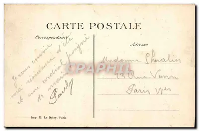 Castelo de Champlatreux — Face Sul — Prémont, edit. - Beaumont-sur-Oise — Verso