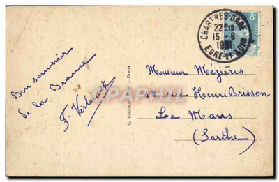 La Cascode — Dampierre-sur-Blévy — Environs de Châteauneuf-en-Thimerais (E.-et-L.) — Verso
