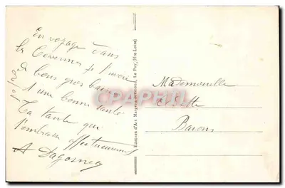 La Bourrée na Estrada — As Cenas Rurais — M-B Le Puy — Verso