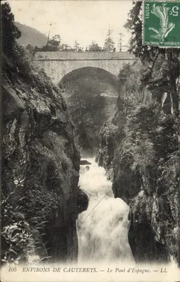 Environs de Cauterets — Le Pont d'Espagne — LL. — N° 105