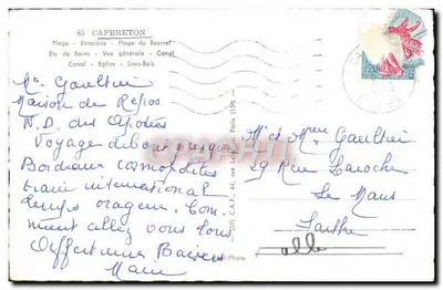 Capbreton — ogólny widok — plaża, estakada, kanał, kościoł, las — Rewers