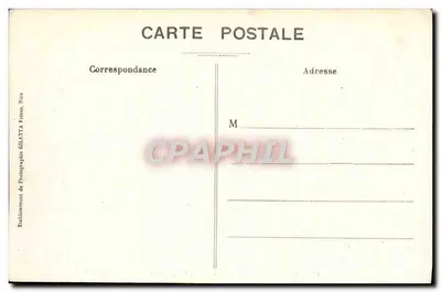 Antike Ansichtskarte Cannes Berg Chevalier Ansicht vom Hotel Continental — Rückseite