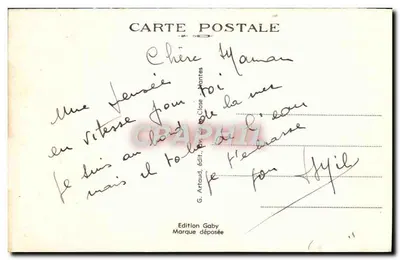 Coutainville (Manche) — O Château — Gaby — Verso
