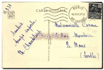 Pavilhão do Camboja — Exposição Colonial Internacional — Paris 1931 — Verso