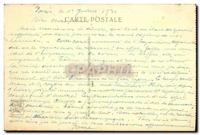 Madagascar — Facha Principal — Exposição Colonial Internacional — Paris 1931 — Verso