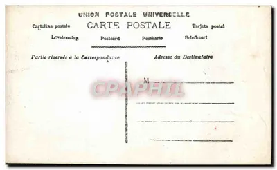 Bilhete postal antigo Fantasia Flores Nome Jeanne — Verso