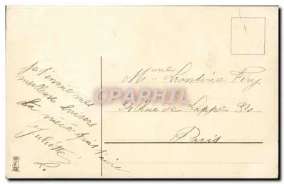 Buquê de salgueiro e sinos — Feliz Páscoa — editor M.S.L.B. n°13871 — Verso