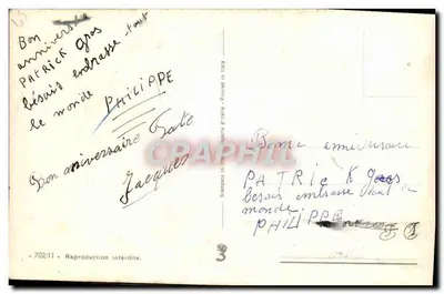 Flores de papoulas — Aniversário — Impressora italiana — Verso