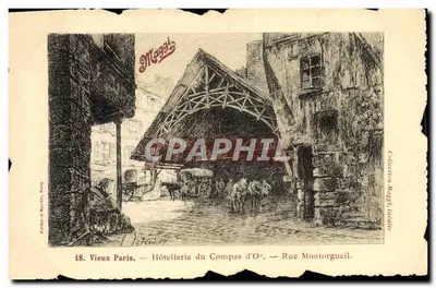 Velho Paris — Hôtellerie du Compas d'O — Rue Montorgueil — Edição Maggi's