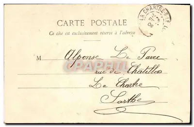 Cena cômica — Venha Poupoule — Fototipo A. Bergeret & Cie, Nancy — Verso