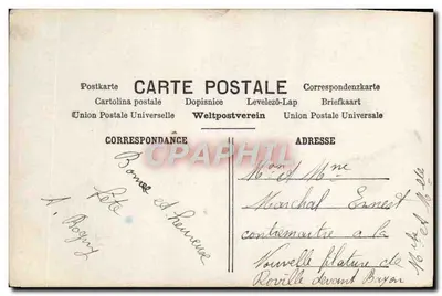 Uśmiechnięta kobieta oferująca bukiet — Paryż — wydawca Paryż, nr 345 — Rewers