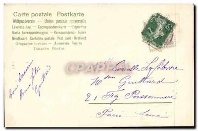Dziewczyna z mleczami — serce z kwiatów — wydawca Brown & Co. nr 123 — Rewers