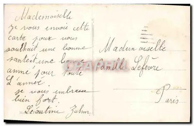 Świętowanie — Rok 1909 — Finivolle — Rewers