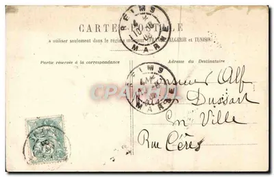 Séance de dentiste — scène comique avec patiente et dentiste — éditeur non visible — Verso