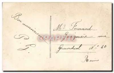 Vrouw met rozen — Verjaardag — Anonieme uitgever, n° 639 — Achterkant