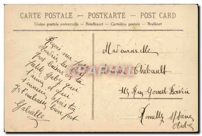 Arranjo de rosas e pássaro — Lembrança de Amizade — editor não visível — Verso