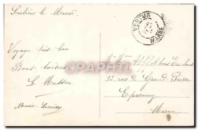 Menina com coroa de rosas — editor A.N. Paris, n° 1237 — Verso