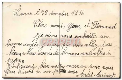 Enfant avec branche de genévrier — scène de studio — éditeur inconnu, n° 845 — Verso