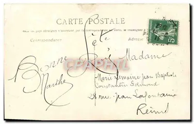 Jeune femme en robe lilas — portrait — éditeur non visible — Verso