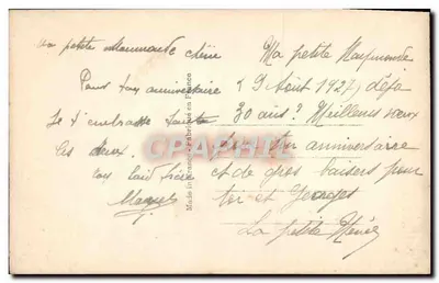 Dziewczyna z bukietem — Urodziny — SAPI Paryż 1878 — Rewers