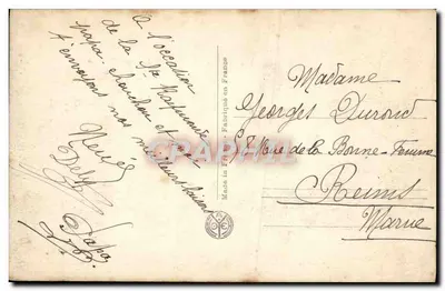 Bonne Fête — Wydawca Doly, nr 219 — Rewers